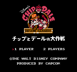 Chip to Dale no Daisakusen (Japan) Title Screen